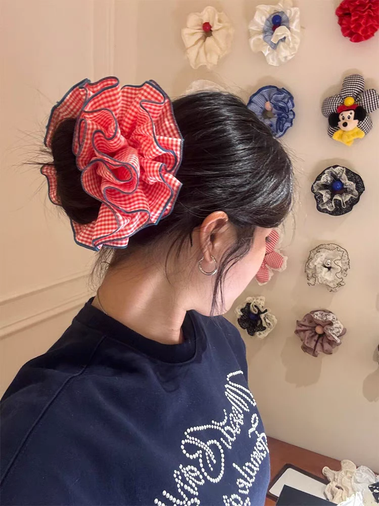 糖果色发圈甜美风韩版韩式女发圈发绳手工头饰皮筋muji风