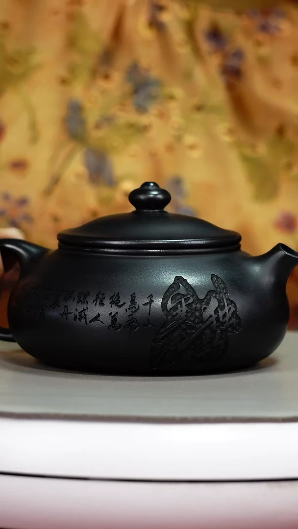 茶壶紫砂李传荣s级石黄独钓寒江230CC