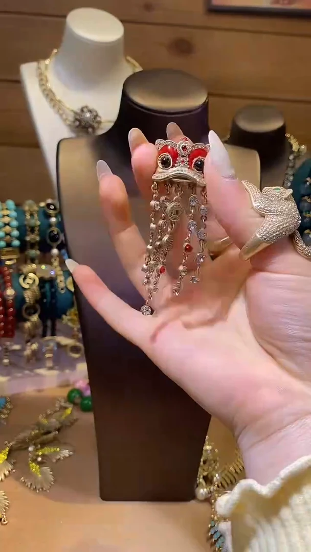 纯铜合金琉璃中古经典手饰饰品