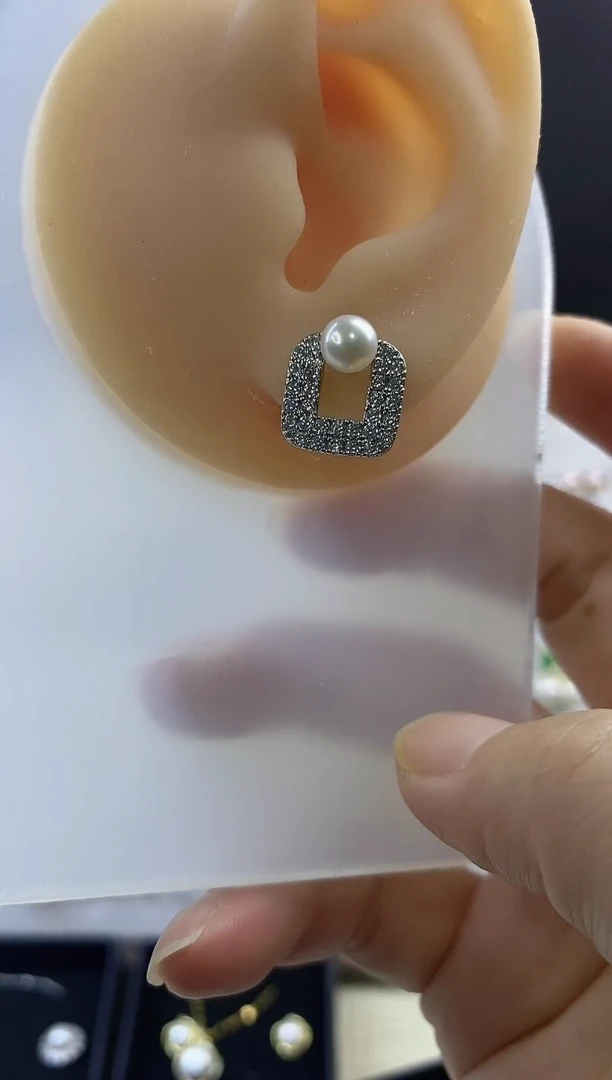 合金耳饰淡水珍珠120