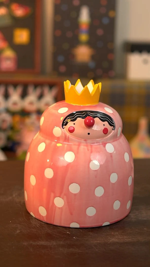 .喜上陶社胖胖花器