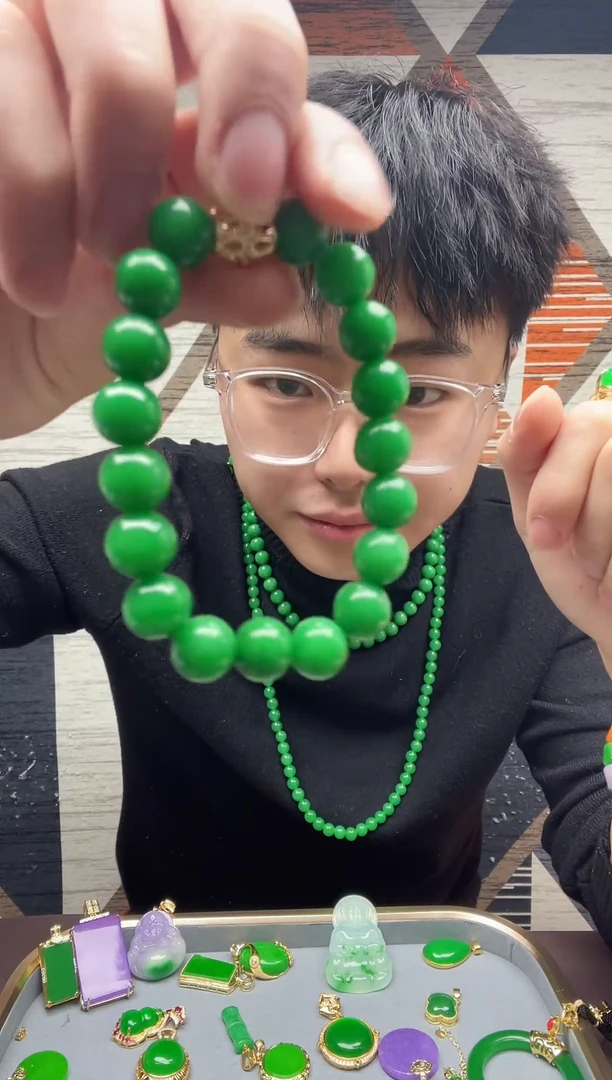 【闪购商品】翡翠手链未镶嵌06翡翠圆珠手链