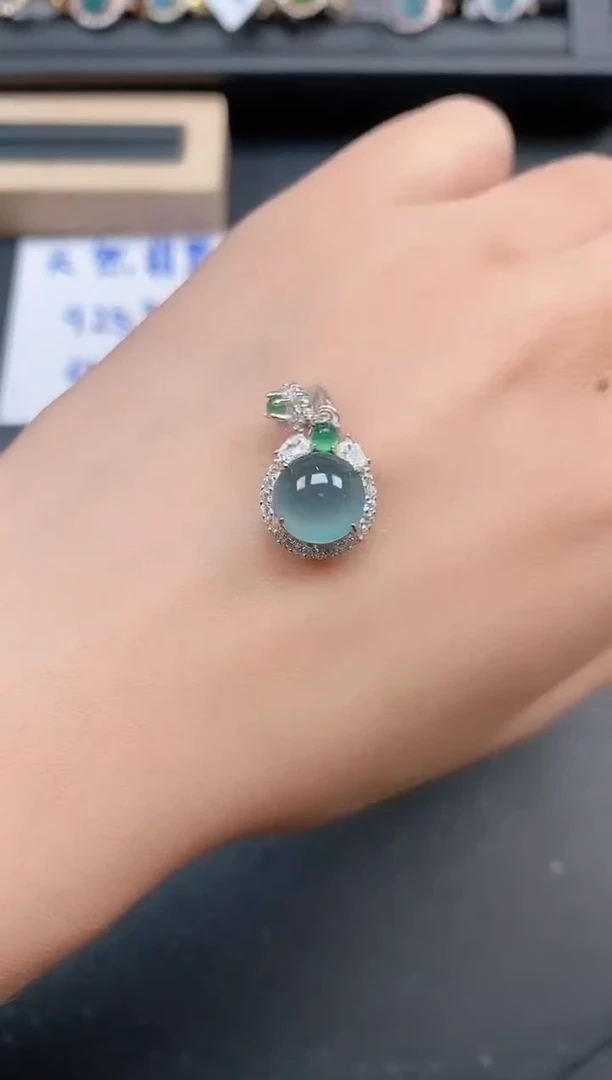 银S925镶嵌戒指翡翠1111