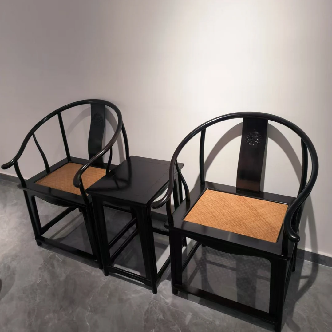 紫光檀圈椅三件套全国包邮