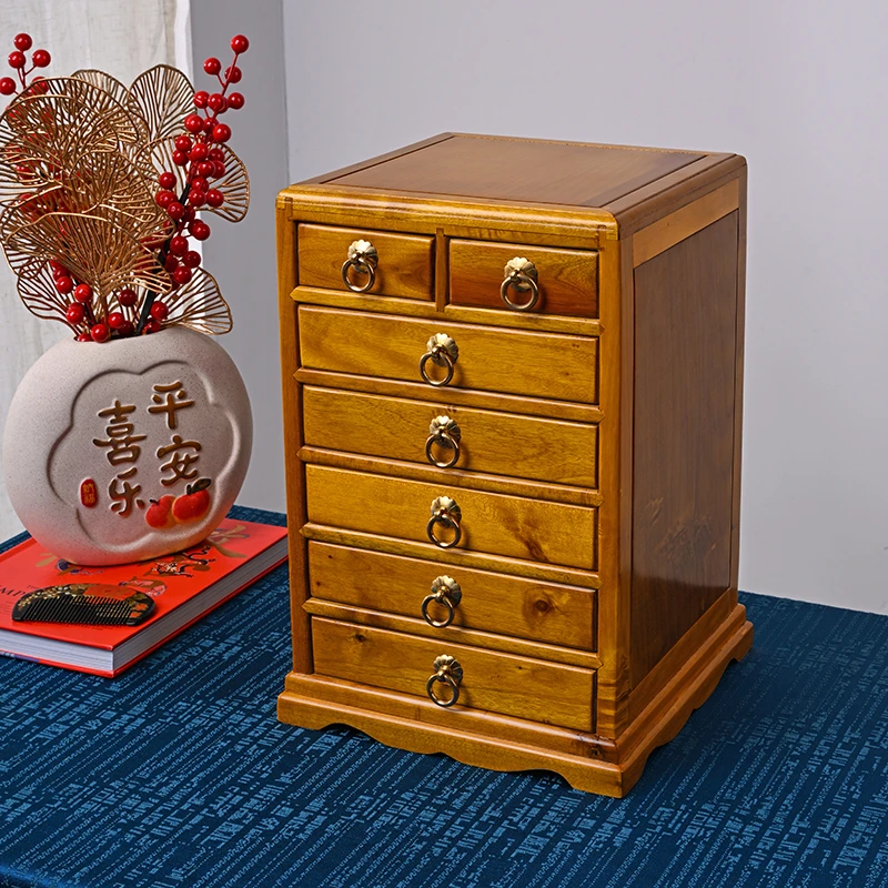 合信工艺 金丝楠小叶桢楠外独板素面七斗柜