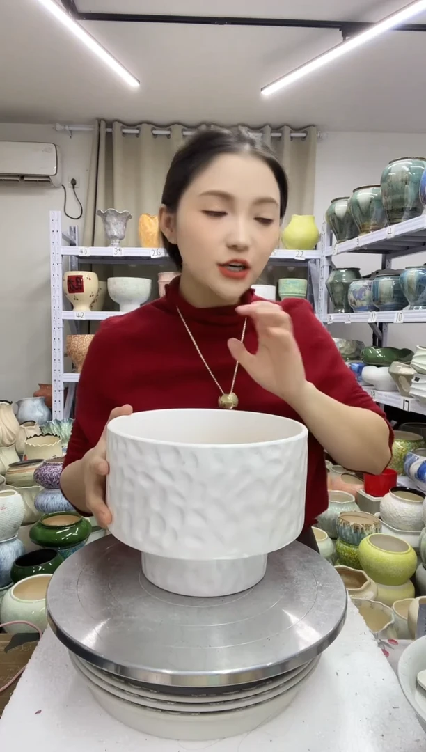 1.4陶瓷花盆直播链接高.   15          口 19