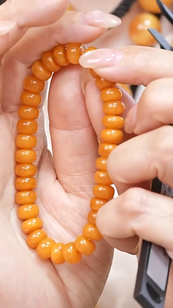 蜜蜡颈饰未镶嵌4175天然蜜蜡珠宝奇石云端妖孽石膏蜡全部保真