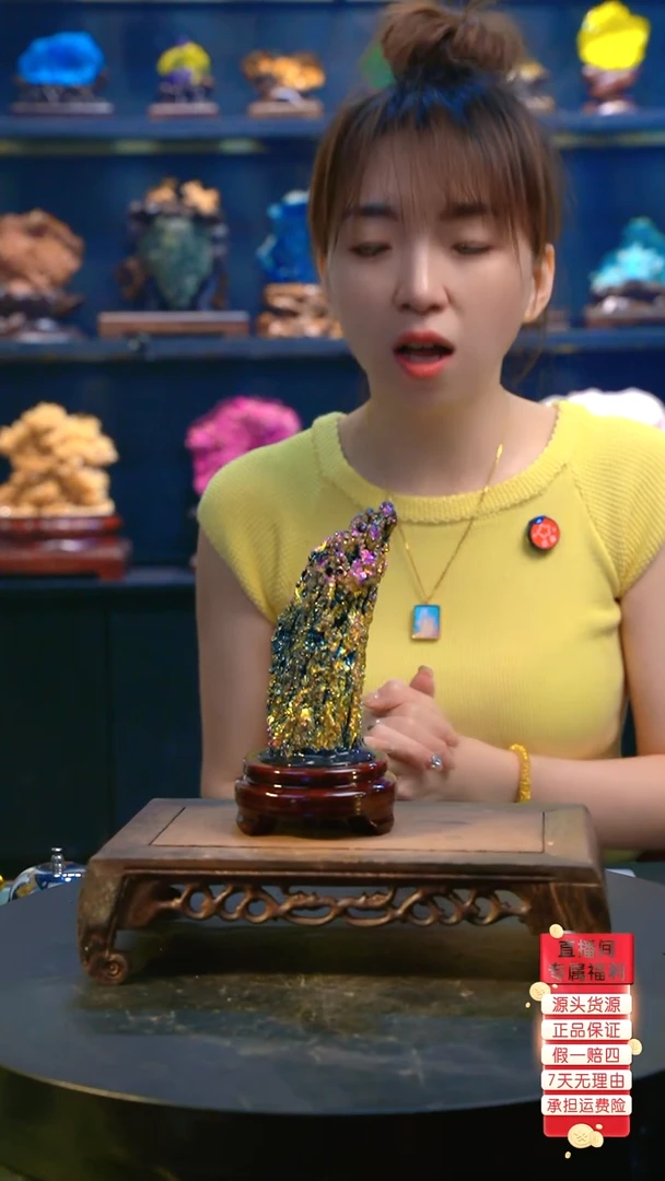 石材精品斑铜矿，石头摆件