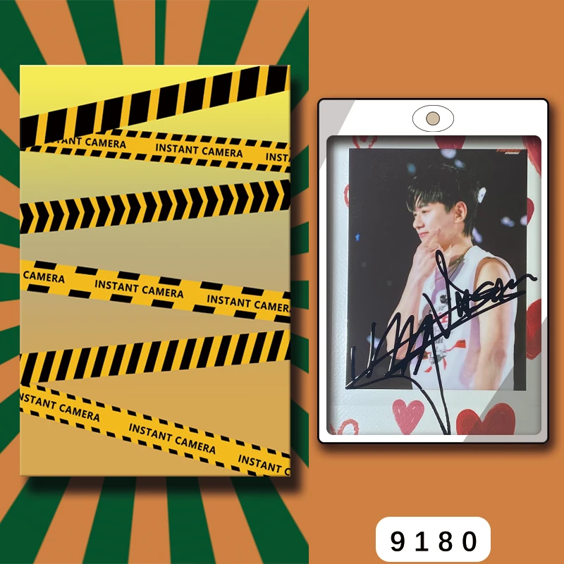 D9180【张杰】 正品拍立得照片 爱心