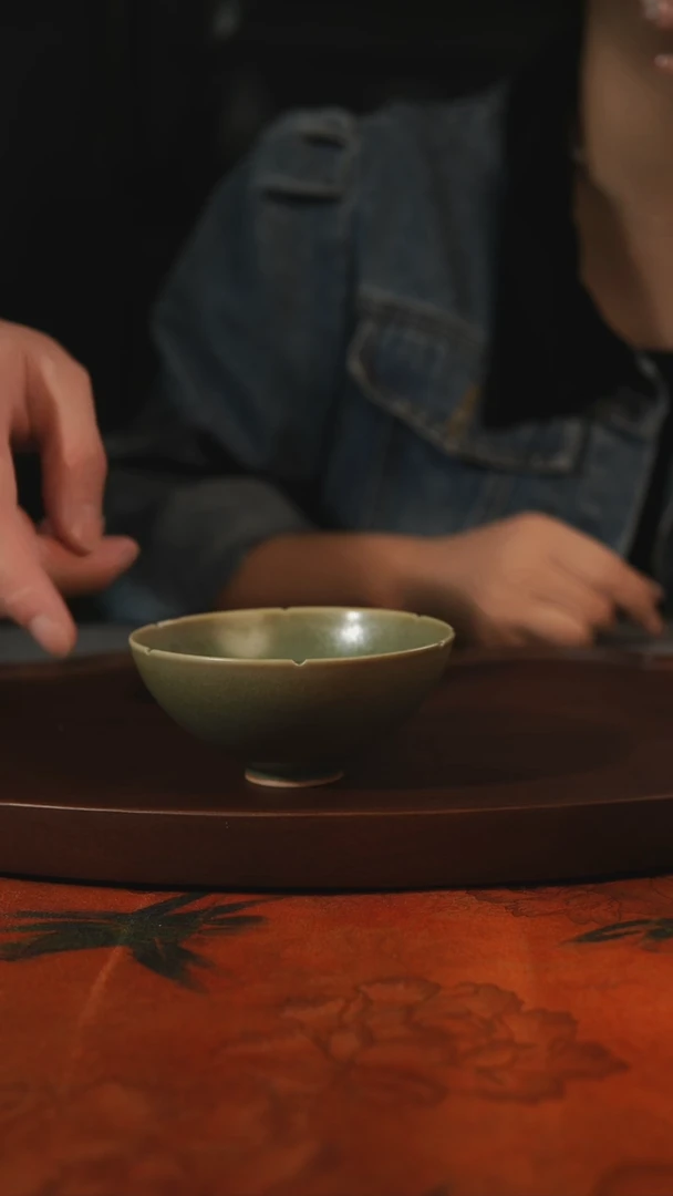 杯子山*花001柴烧主人杯 汝州原产地原矿仿古老釉