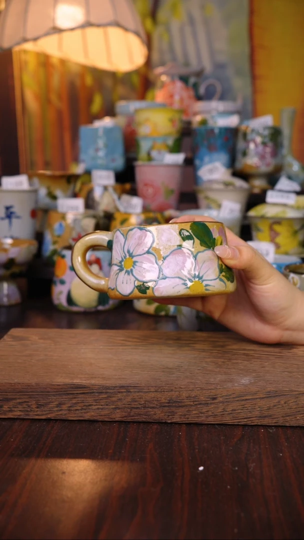 摆件泥垚手作 景德镇手工手绘器物
