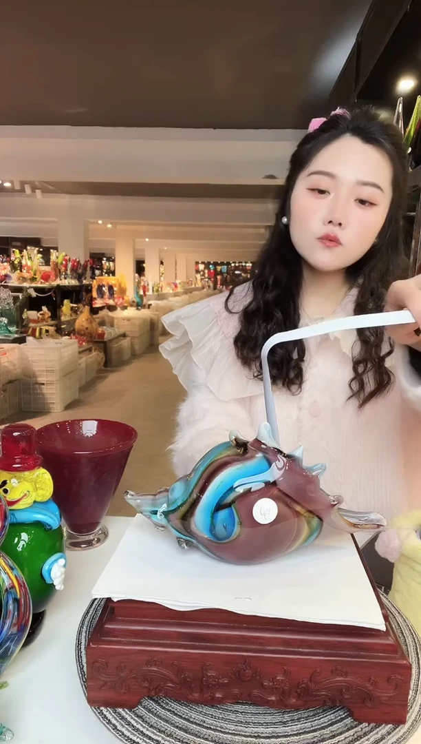 【闪购商品】茶盏琉璃摆件家居摆件