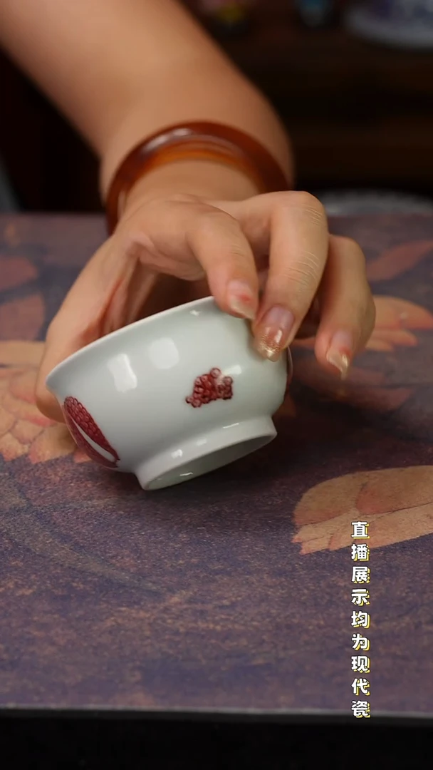 景德镇手工手绘 陶瓷杯