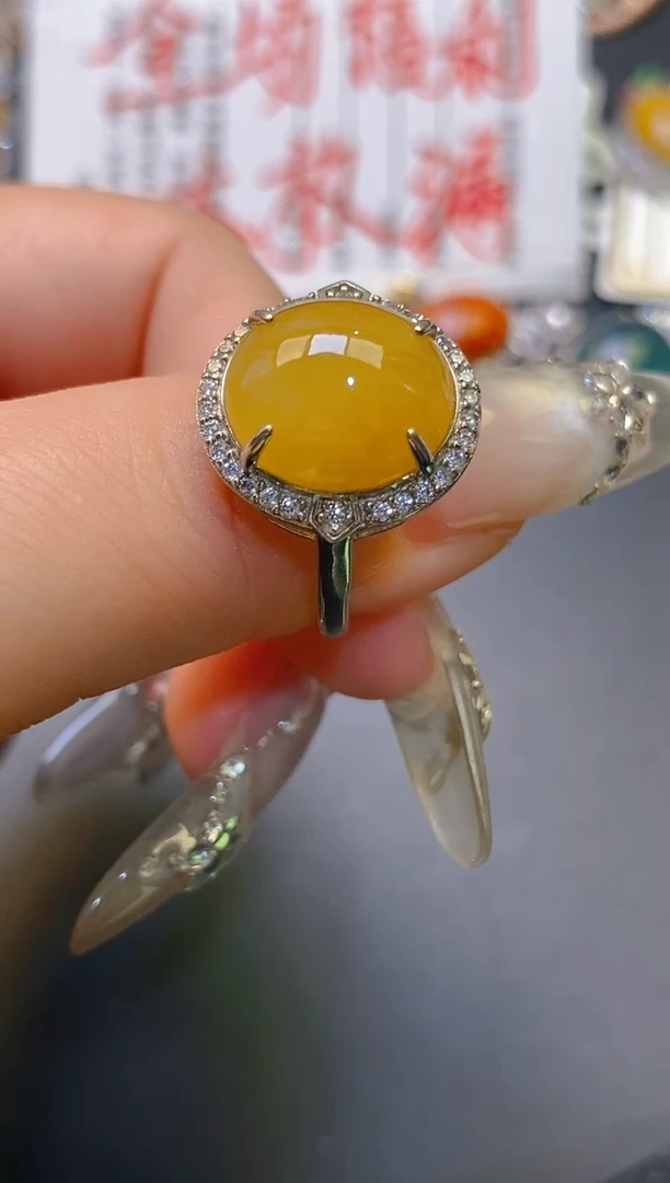 【闪购商品】翡翠耳饰银S925镶嵌天然A货翡翠1