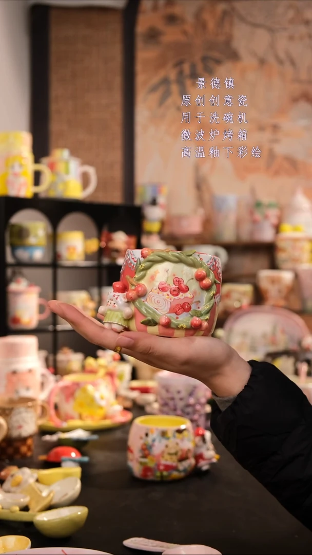 摆件陶旺的可以陶瓷设计师款
