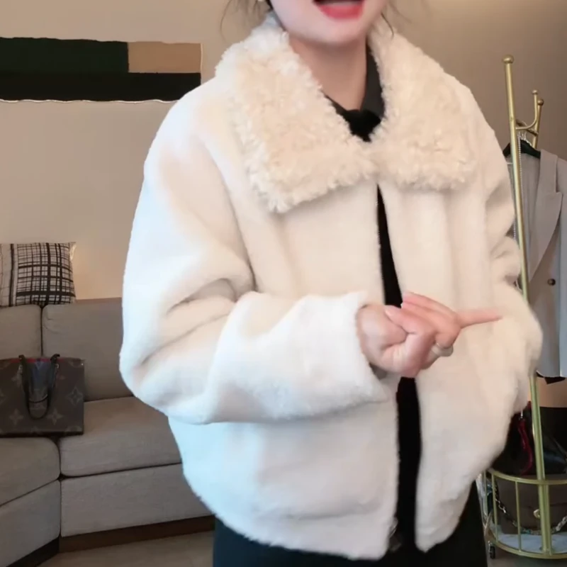 冬季新款韩系设计感百搭显瘦毛领气质温柔保暖外套上衣LK2508931