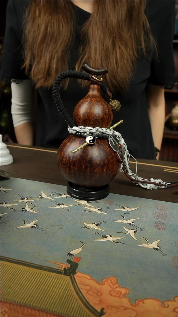 044号700ml左右非遗大漆酒葫芦