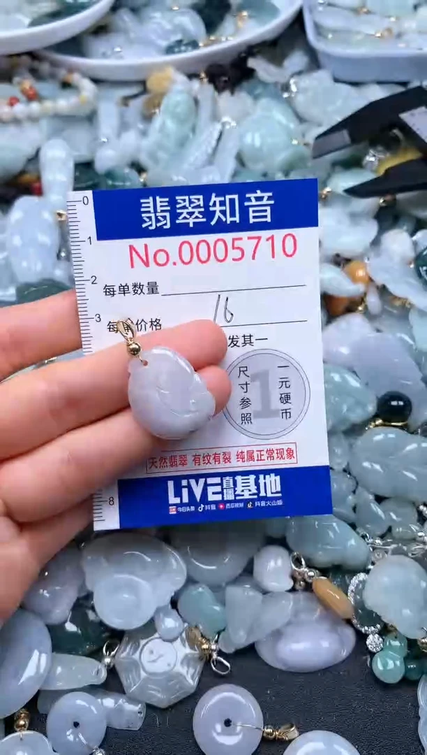 翡翠未镶嵌吊坠(不含链)5710