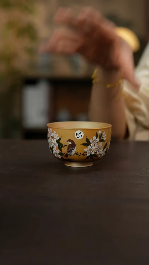 杯景德镇陶瓷杯碗柴烧多人