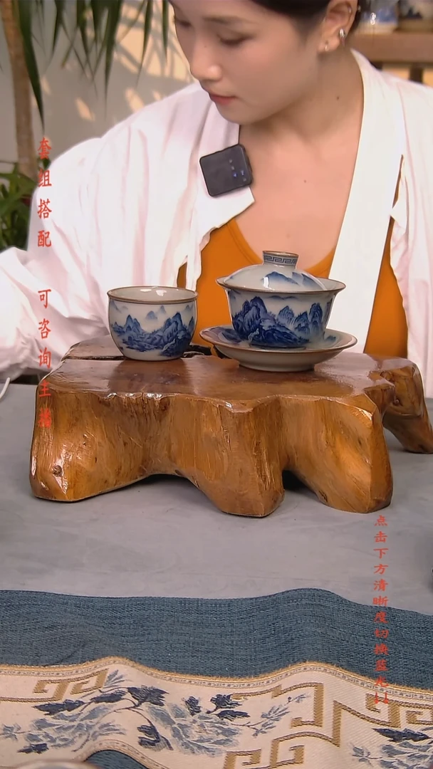 简装家用款2件套 老陶泥开片纹陶瓷茶具