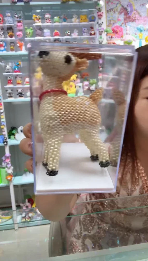 玻璃0338卡2.5古董珠圣诞麋鹿材料包1套