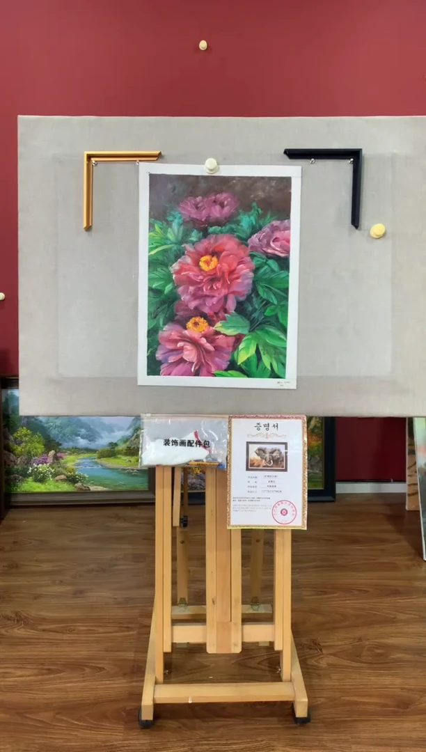 油画【26号】朝鲜原创手绘油画【功勋Ⅰ级画家丨孤品佳作】【顺丰包邮】