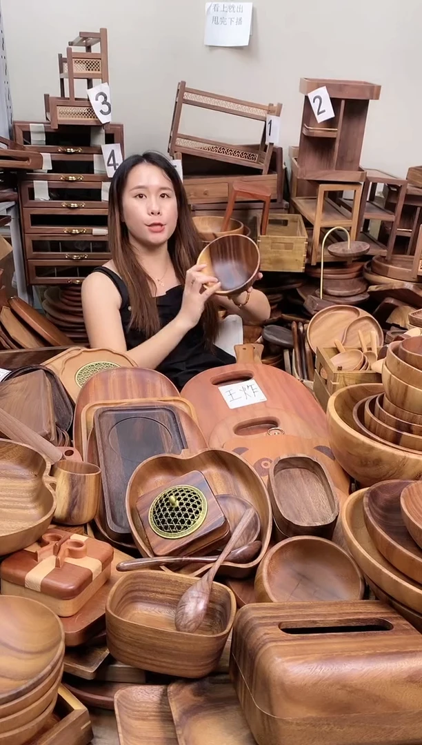 南美胡桃木碗16*7cm  A