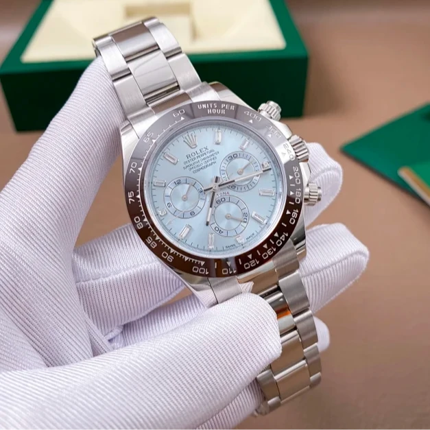 95新 Rolex/劳力士 116506卡17年冰蓝迪男表R8742
