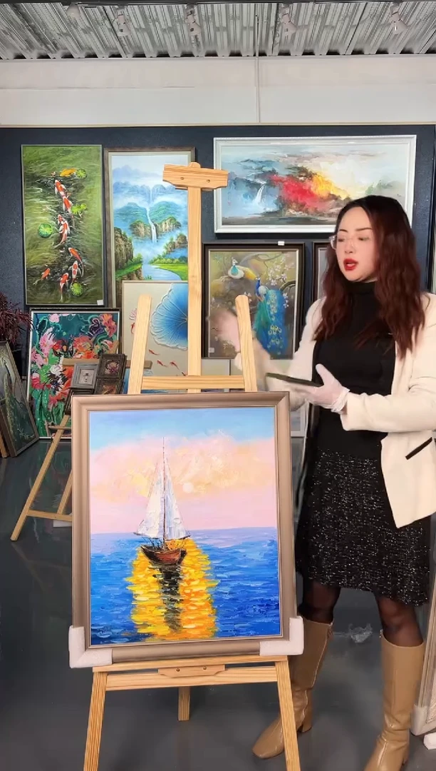 【闪购商品】油画11号 50*60 一帆风顺-手绘油画