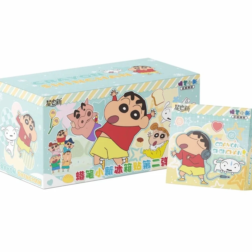 正版蜡笔小新浮雕冰箱贴萌趣盲盒潮玩可爱周边代拆