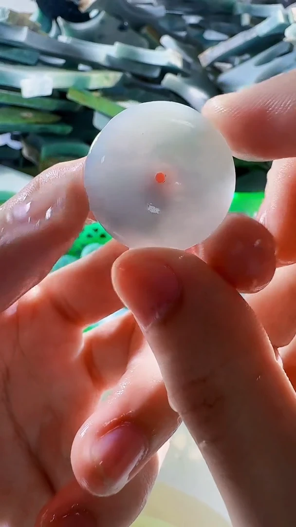 翡翠裸石小**哭缅甸翡翠A货文9988