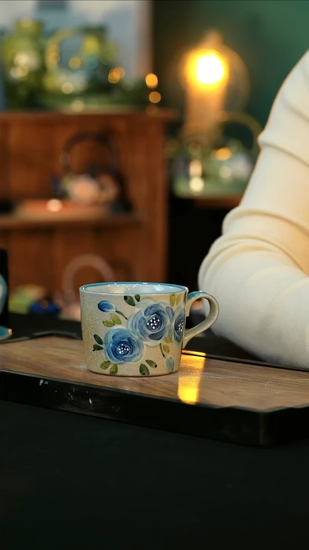 【闪购商品】杯手绘心瓷陶瓷浮力