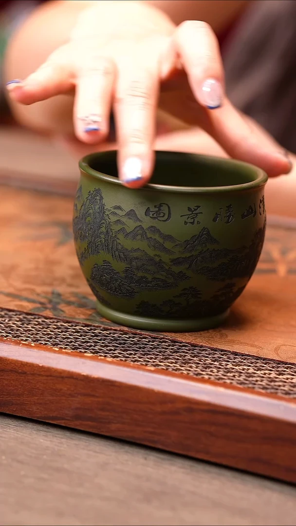 茶杯紫砂原矿紫砂杯