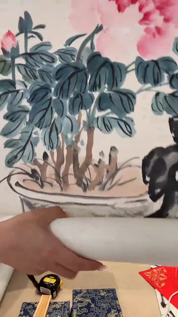 国画澍*樽J王老师国画作品一件 牡丹