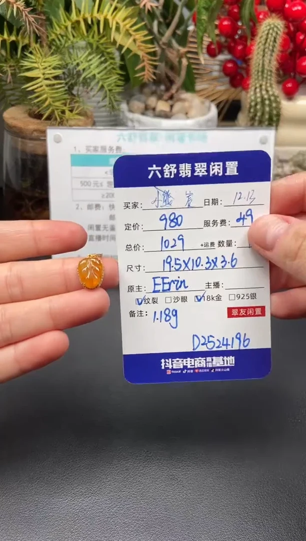 颈饰18K金镶嵌翡翠宸D2524196