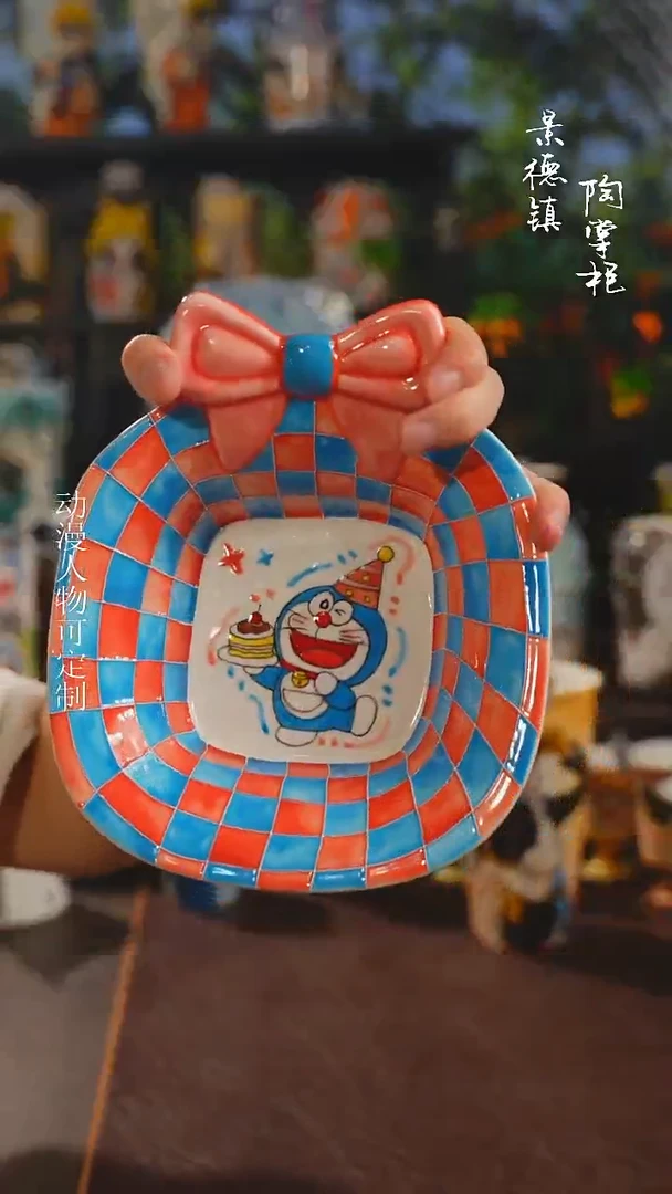 景德镇高温釉下彩纯手工手绘