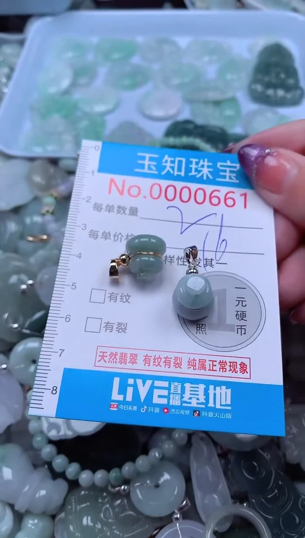 翡翠未镶嵌吊坠(不含链)661