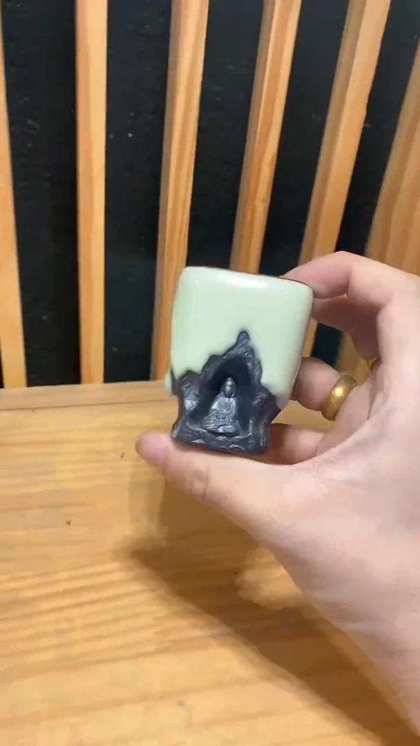 瓷片黄陶瓷茶具茶器