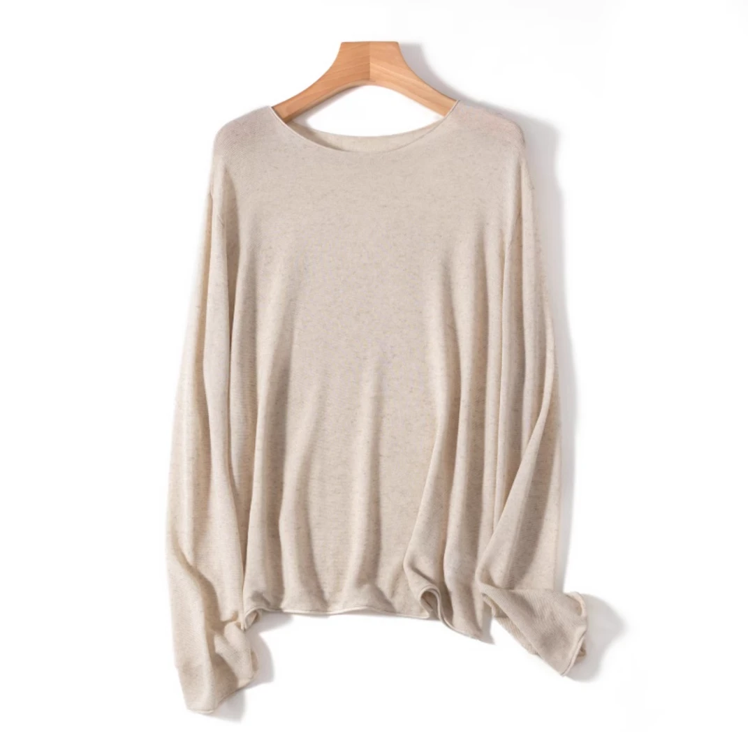 【防晒纸片人】慵懒ROW风天丝亚麻针织衫宽松防晒罩衫夏薄款