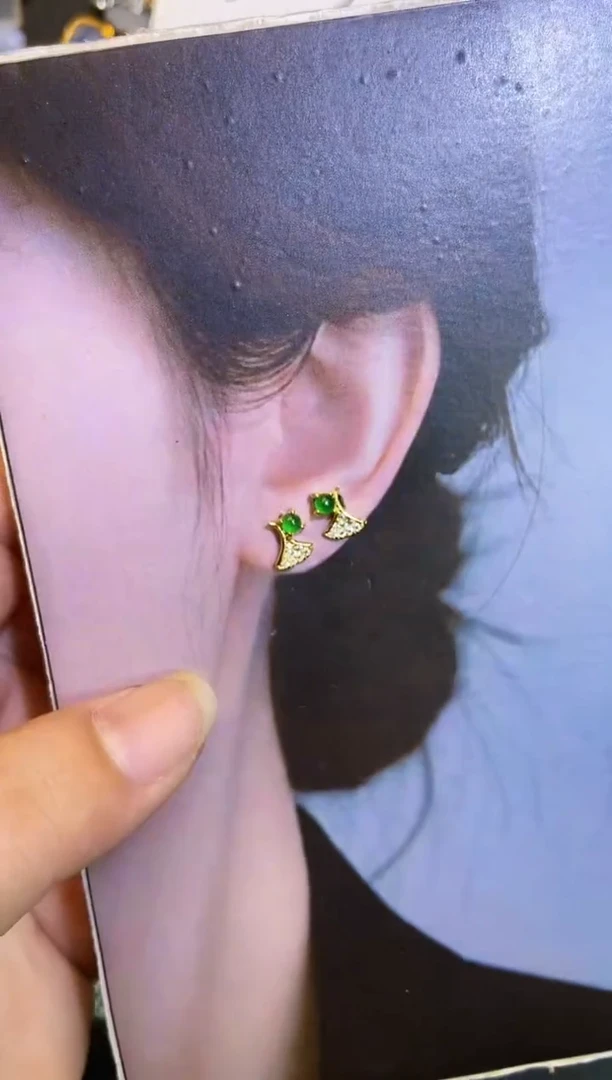 吊坠(不含链)银S925镶嵌翡翠1