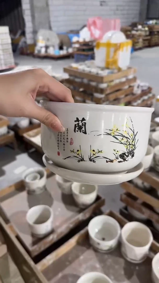 高温陶瓷花盆+E4
