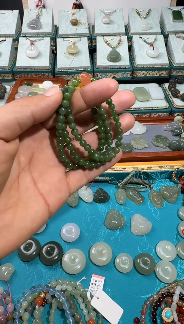 【闪购商品】和田玉（糖玉）手链未镶嵌多圈手串