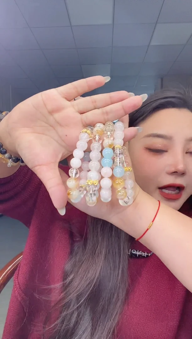 【闪购商品】水晶手串银S925镶嵌CX0127多样性发一件