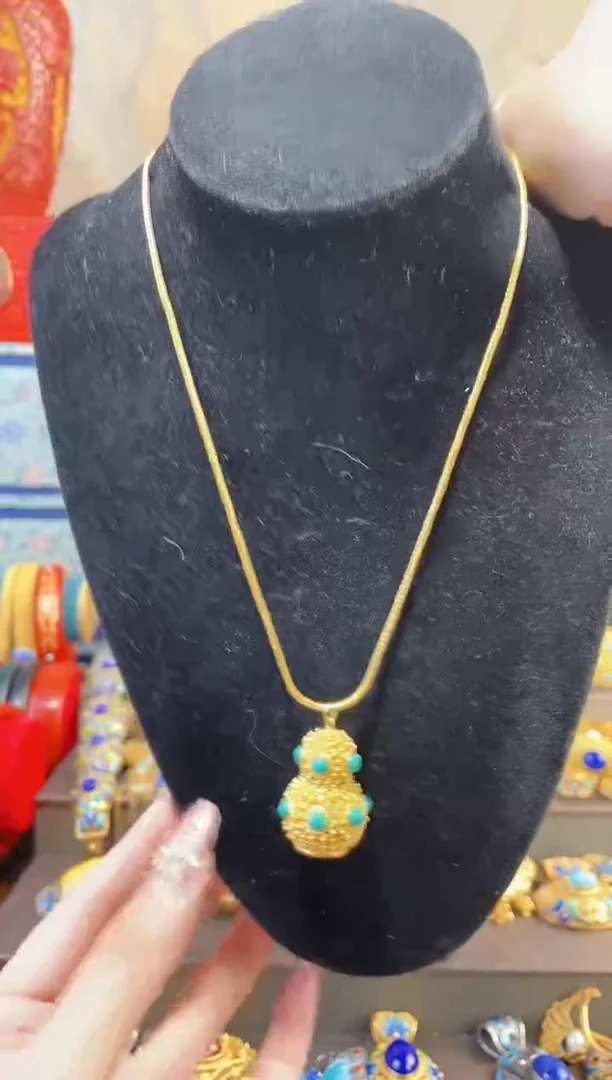 【闪购商品】 非遗绝技花丝镶嵌吊坠