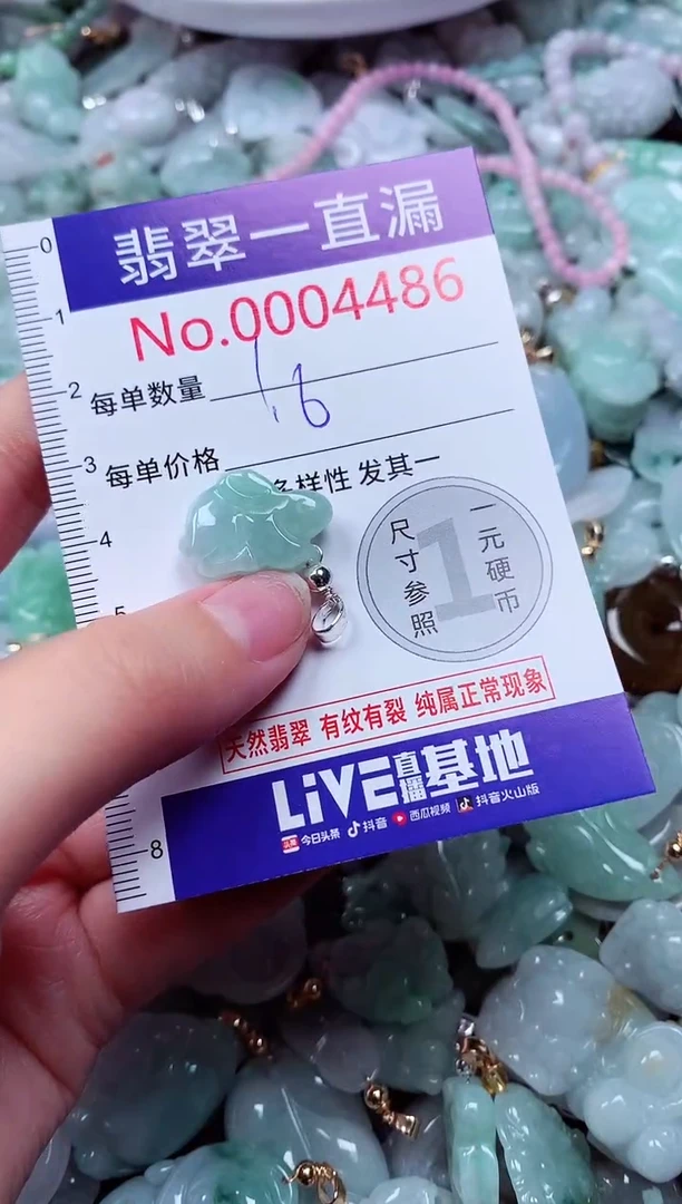 吊坠(不含链)未镶嵌翡翠4486