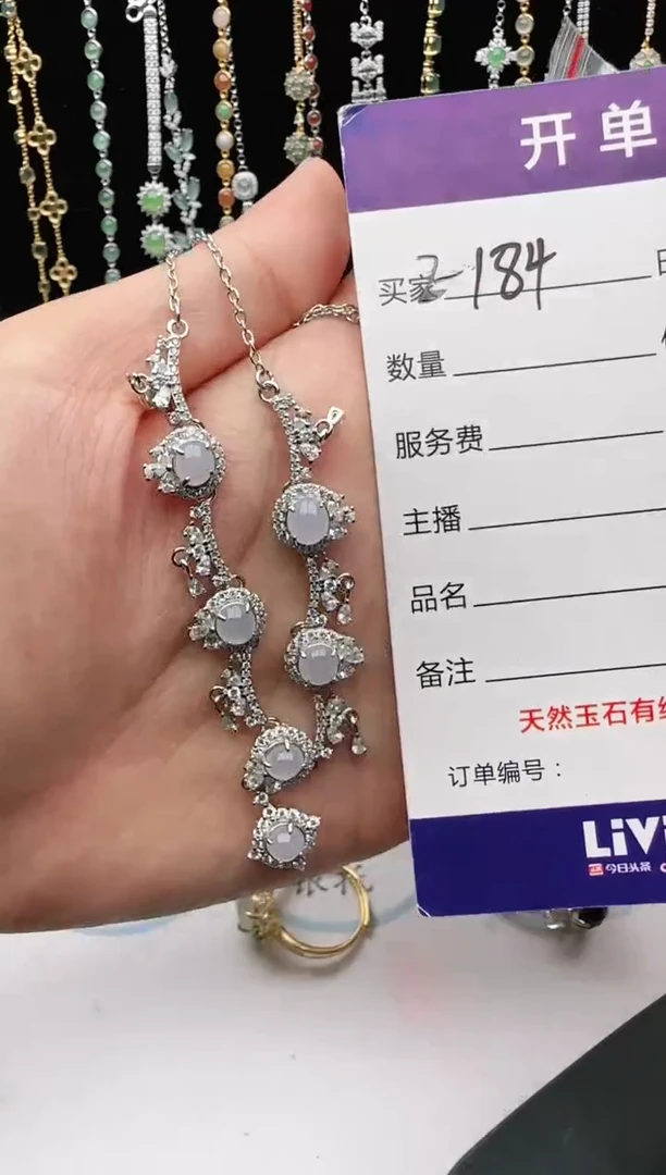 翡翠戒指银S925镶嵌1111