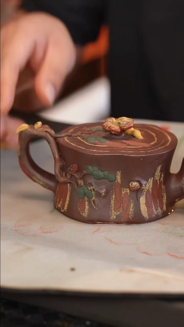 茶壶紫砂原矿手工制作