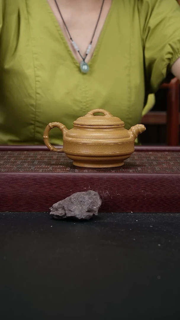茶壶紫砂ZFF黄段竹鼓