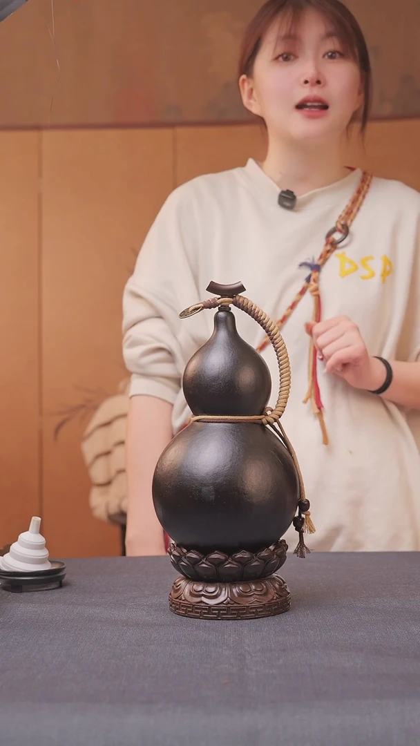 748号链接精品大漆葫芦现货现发[一物一拍]不包含莲花底座