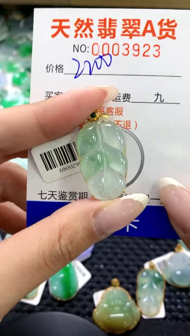 翡翠18K金镶嵌颈饰1111111111111111